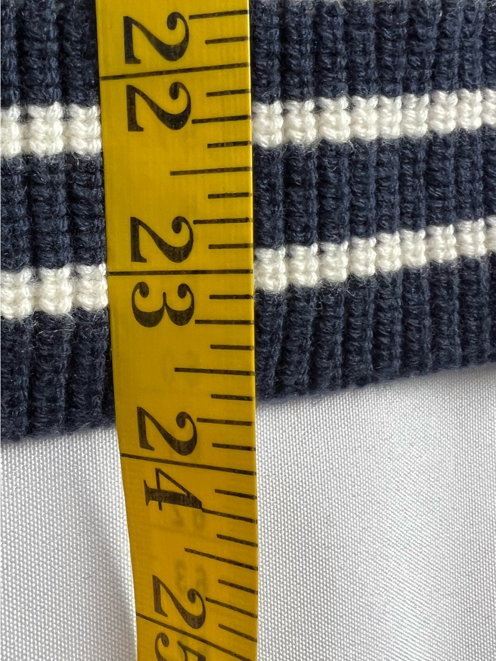 Gap Navy White Striped Boatneck Nautical Merino Wool Blend Sweater Fall Winter - Picture 7 of 9